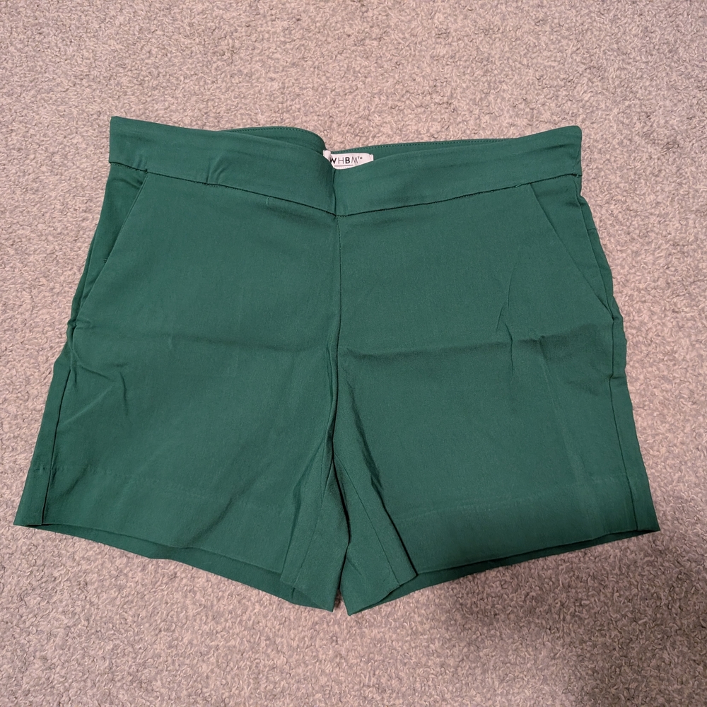 White House Black Market Green Women's Shorts